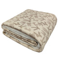 Neutral Bows Fuzzy Bamboo Blanket