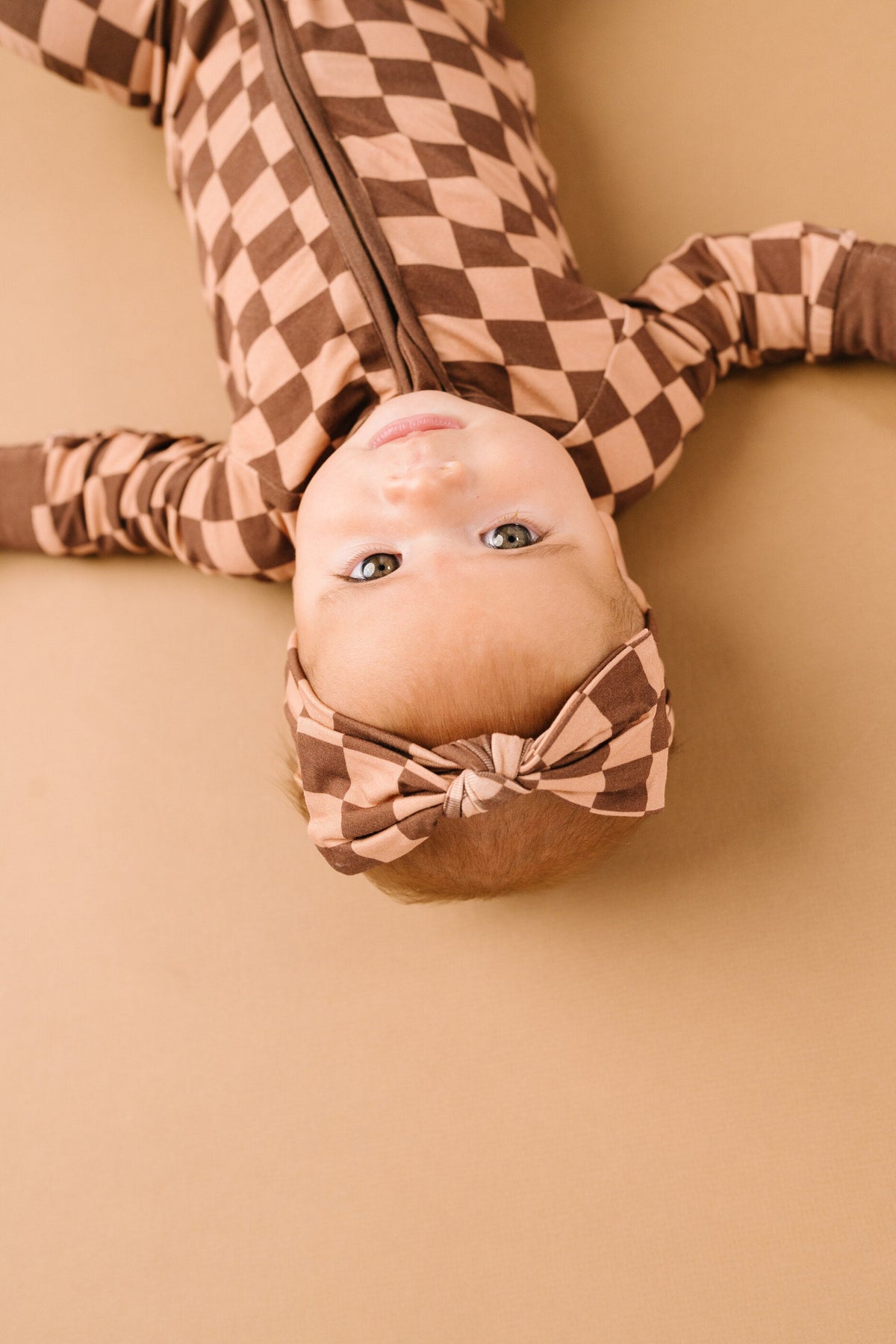 Espresso Checkered Bamboo Sleeper