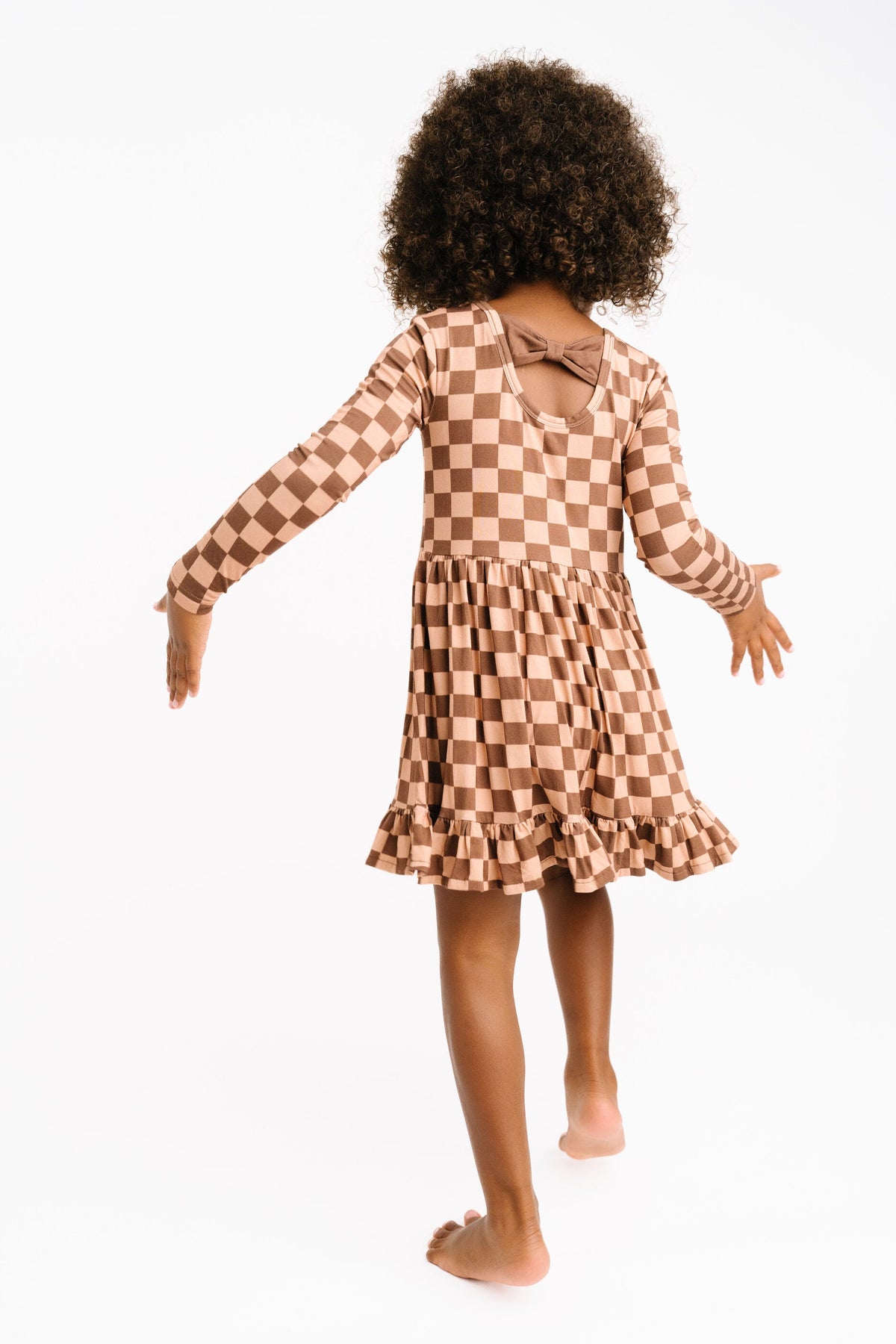 Espresso Checkered Bamboo Dress