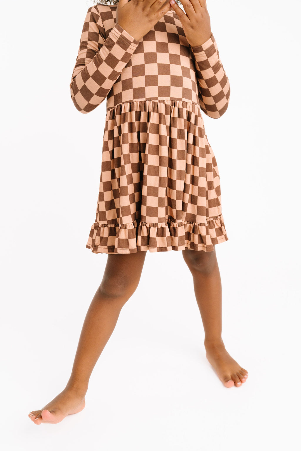 Espresso Checkered Bamboo Dress