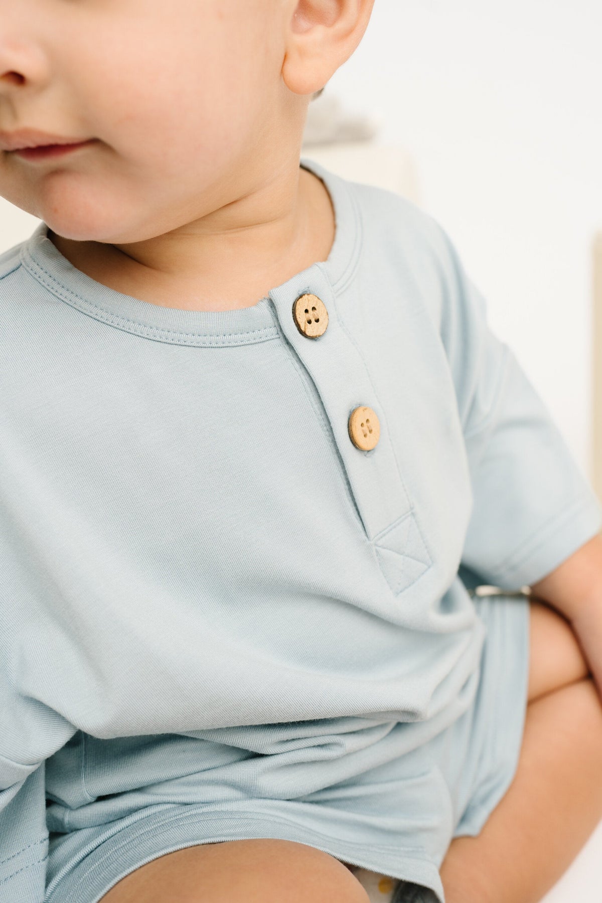 Ocean Bamboo Button Slouchy Set