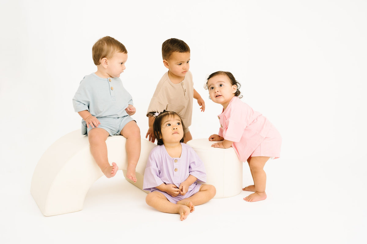 Lilac Bamboo Button Slouchy Set