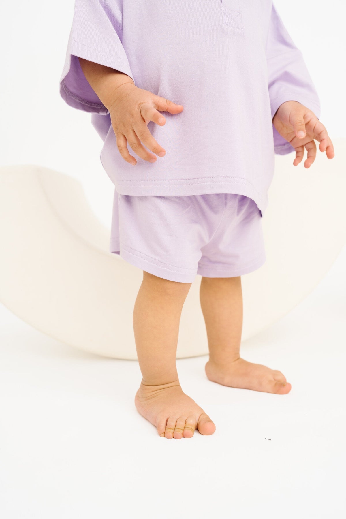Lilac Bamboo Button Slouchy Set