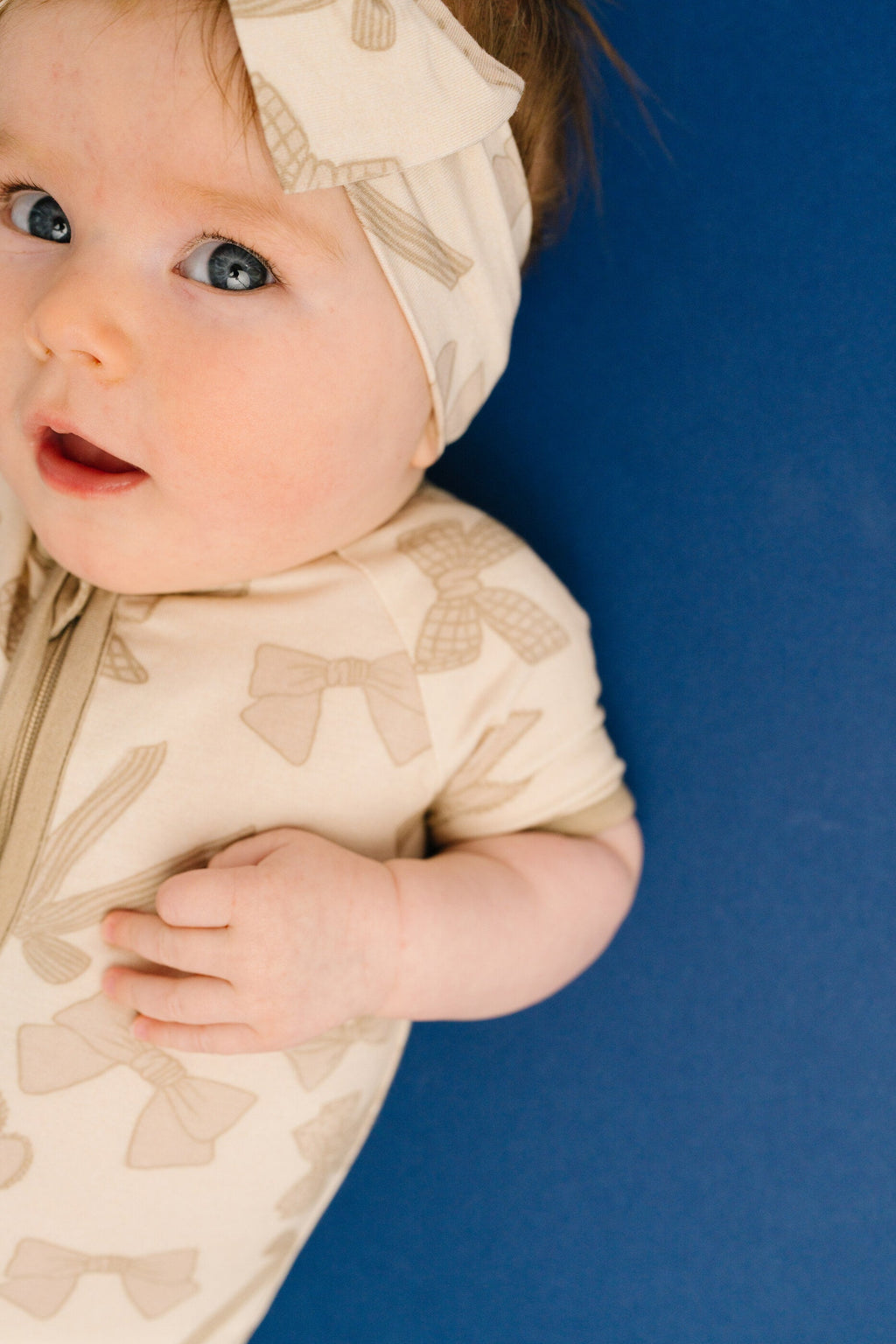 Neutral Bows Bamboo Short Romper