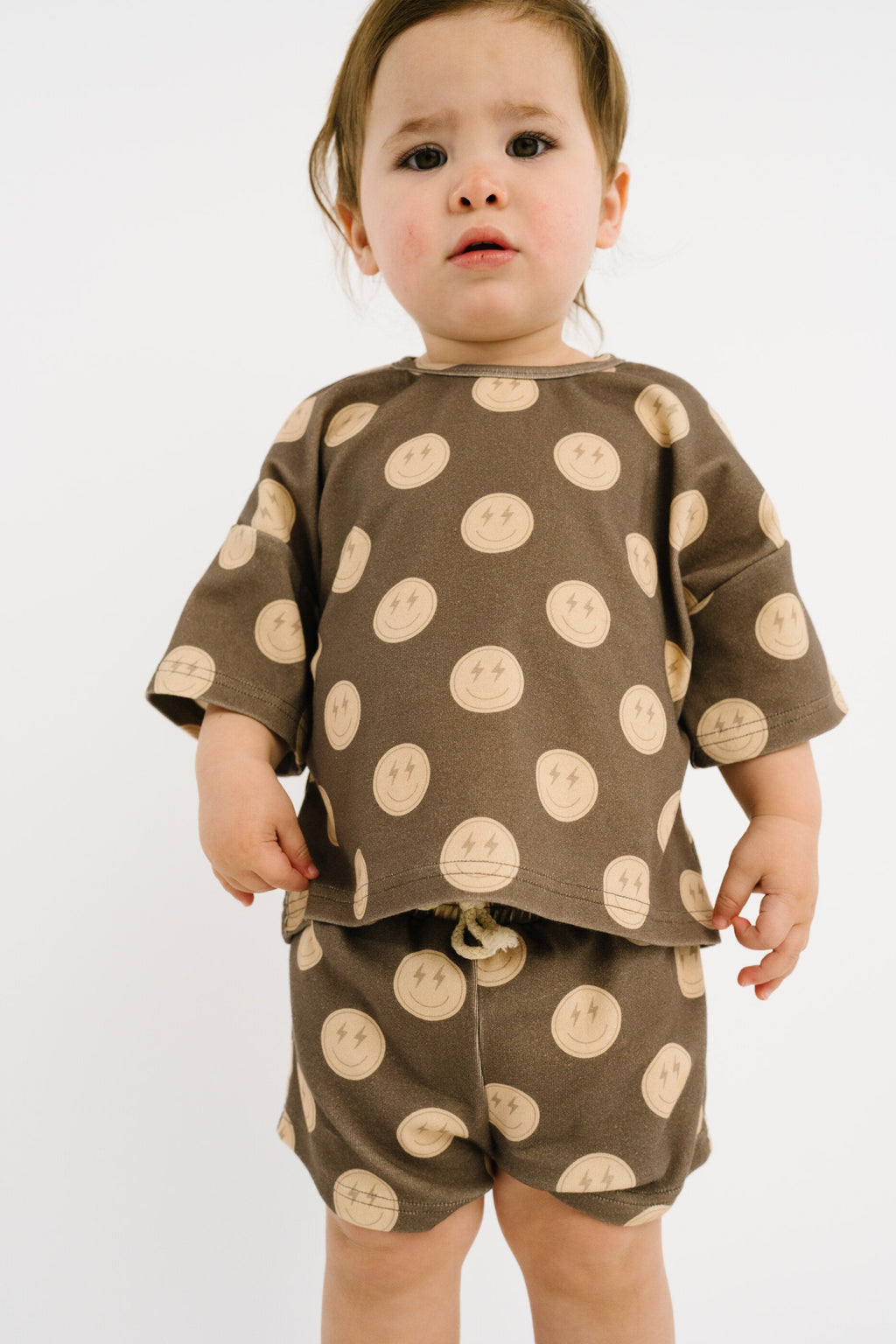 Neutral Smileys Slouchy Set