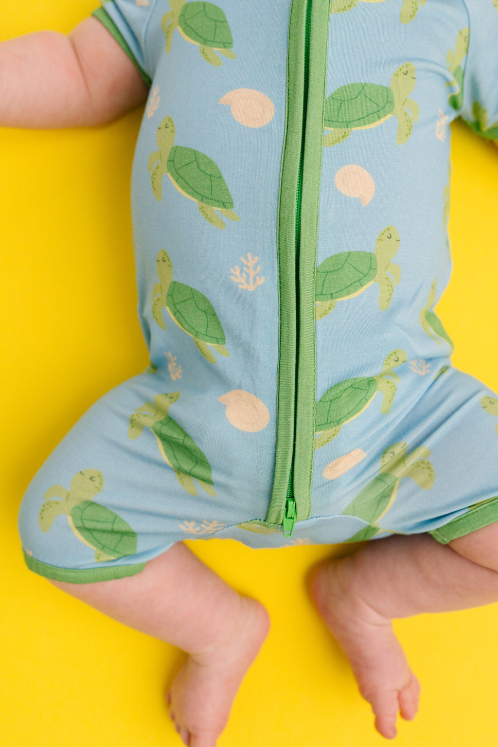 Turtle Friends Bamboo Short Romper