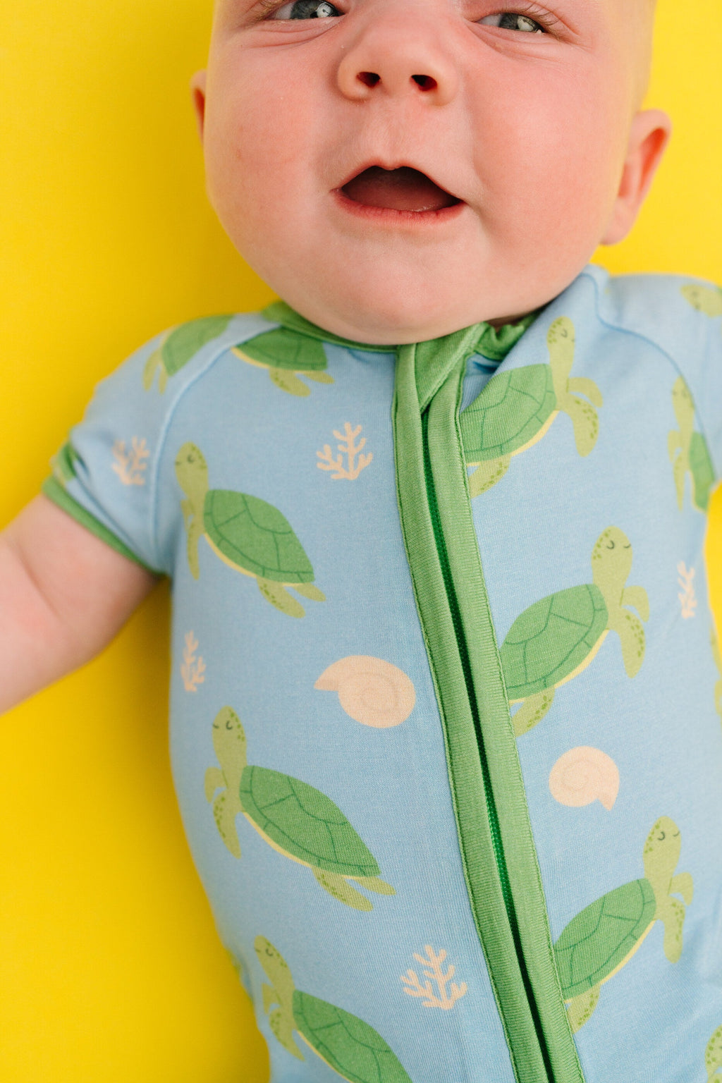 Turtle Friends Bamboo Short Romper