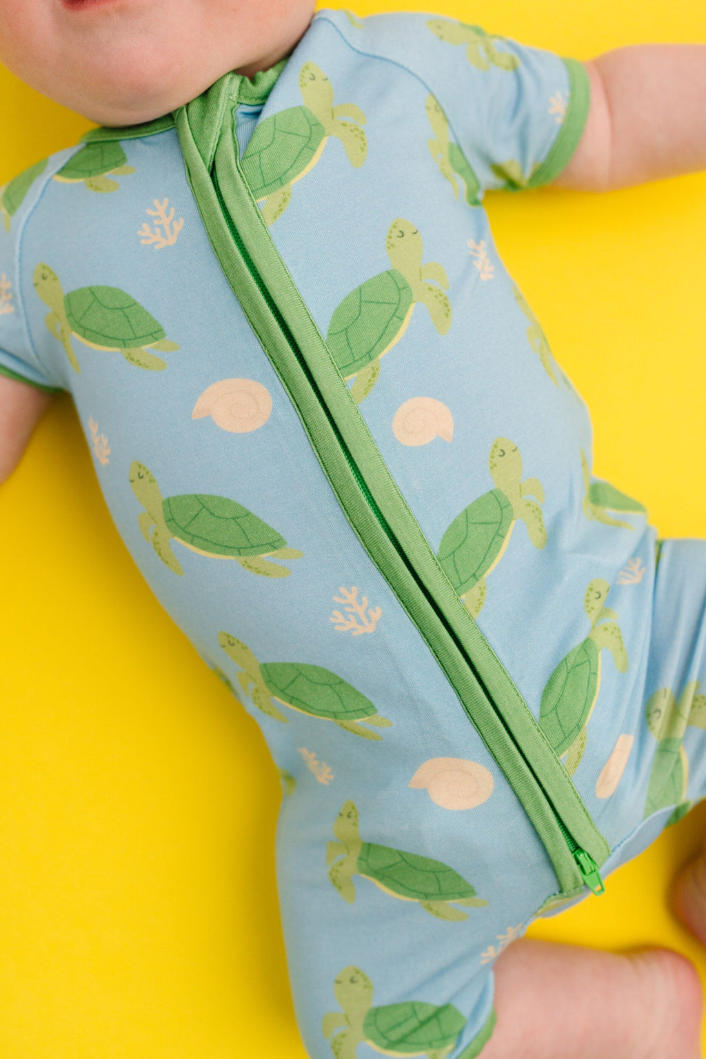 Turtle Friends Bamboo Short Romper