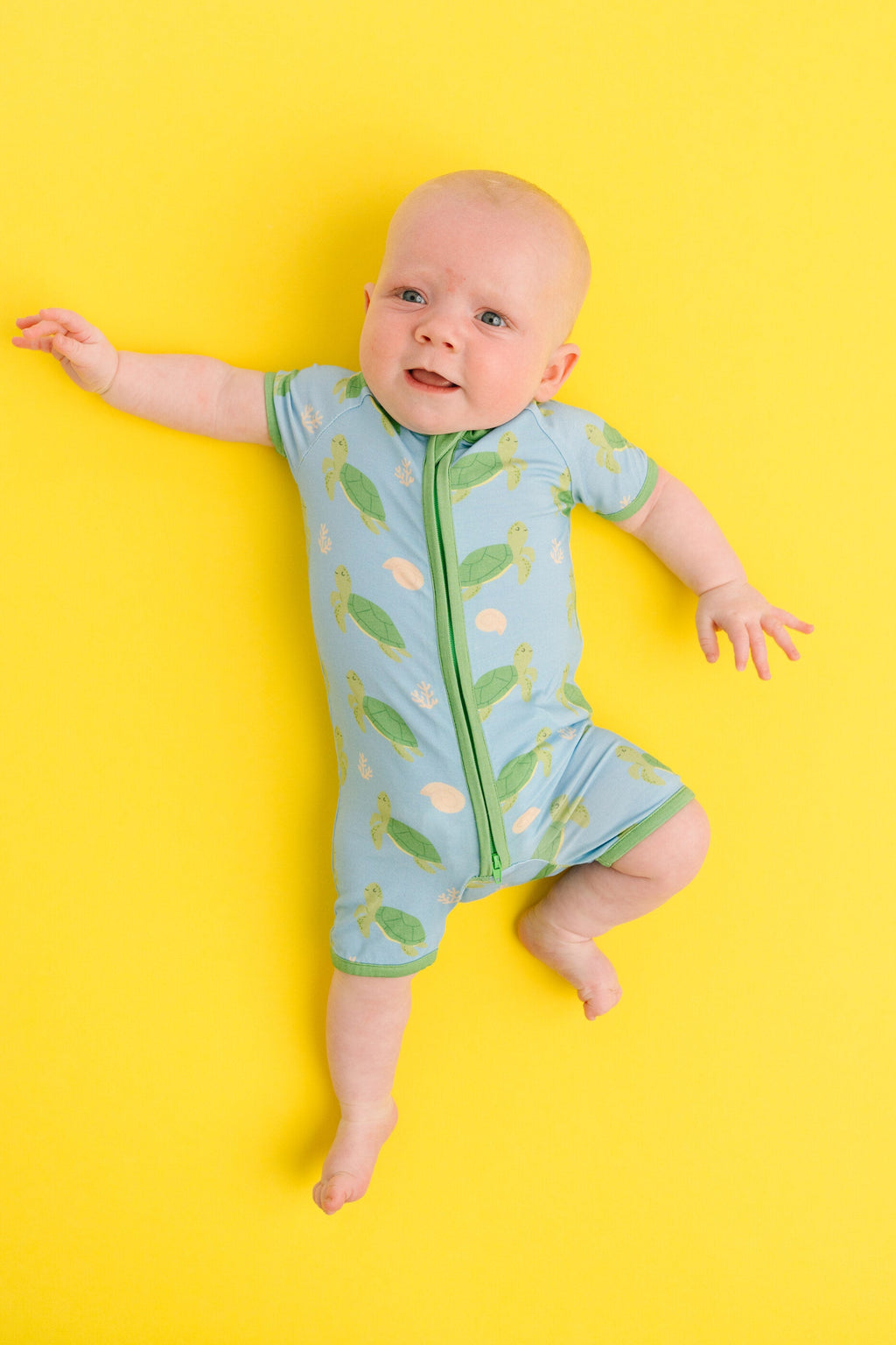 Turtle Friends Bamboo Short Romper