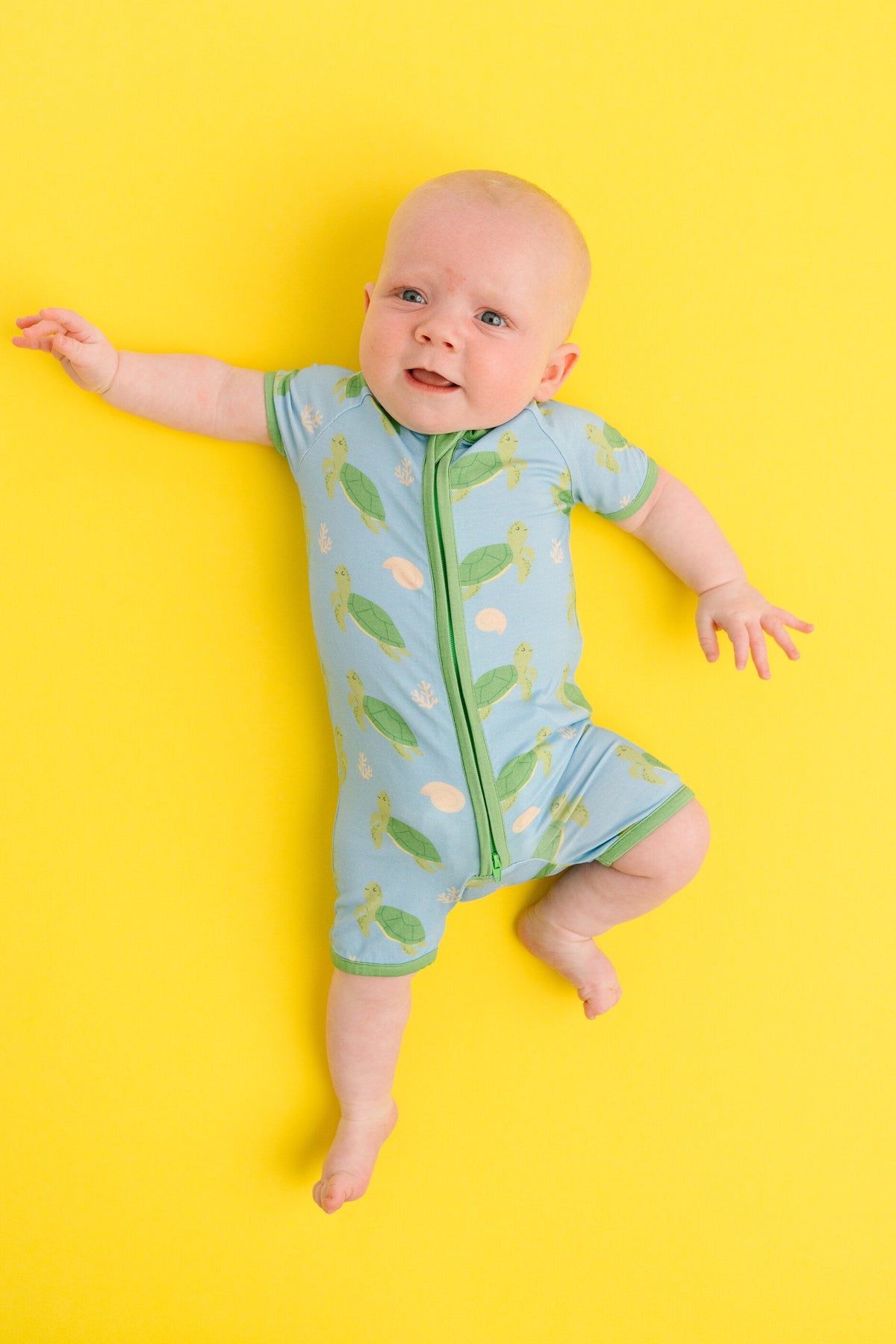 Turtle Friends Bamboo Short Romper
