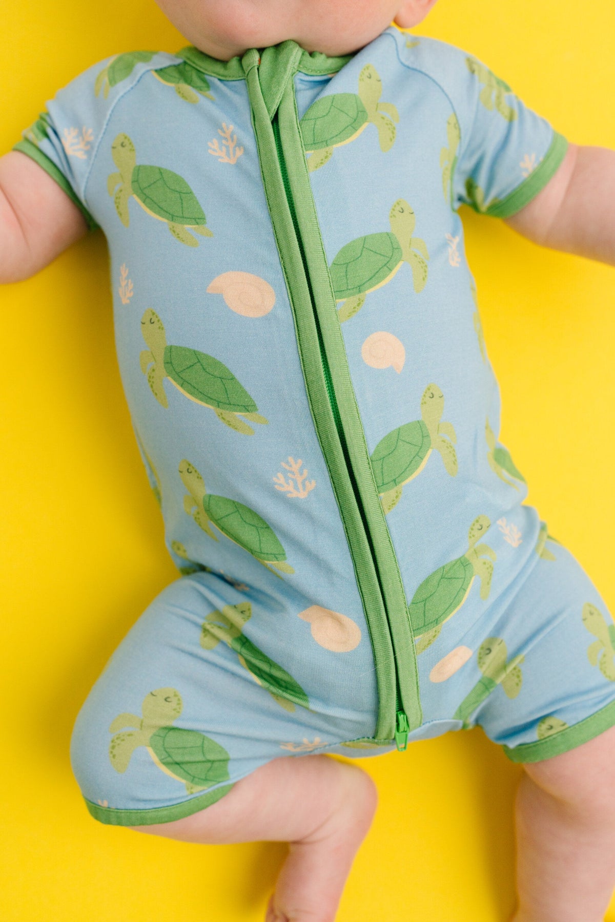 Turtle Friends Bamboo Short Romper