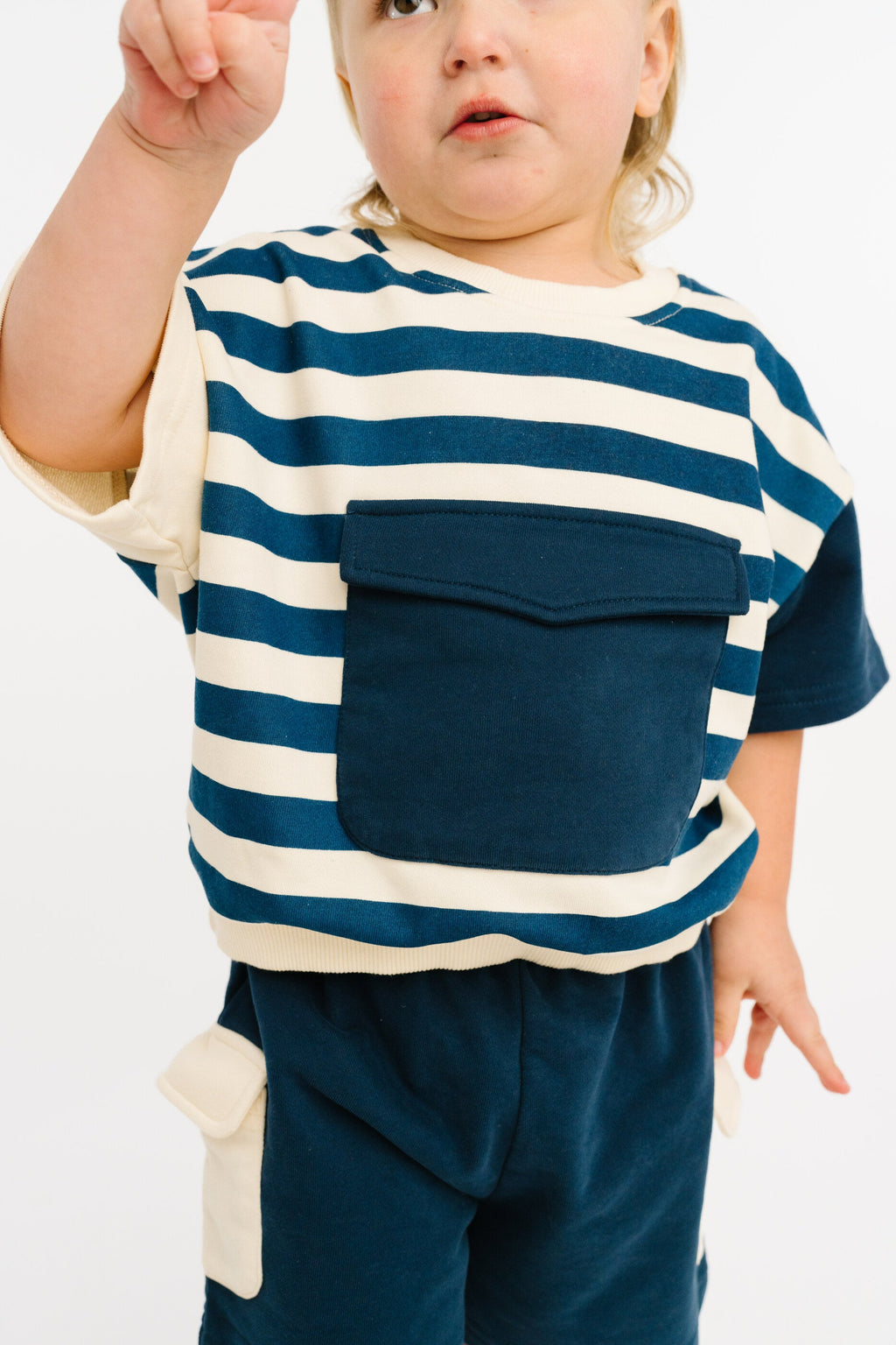 Navy Short Retro Set