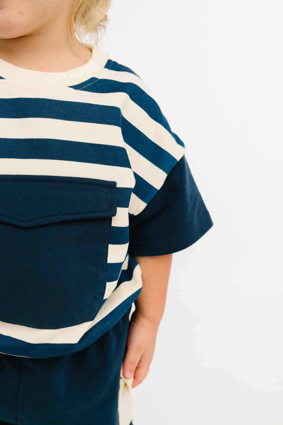 Navy Short Retro Set
