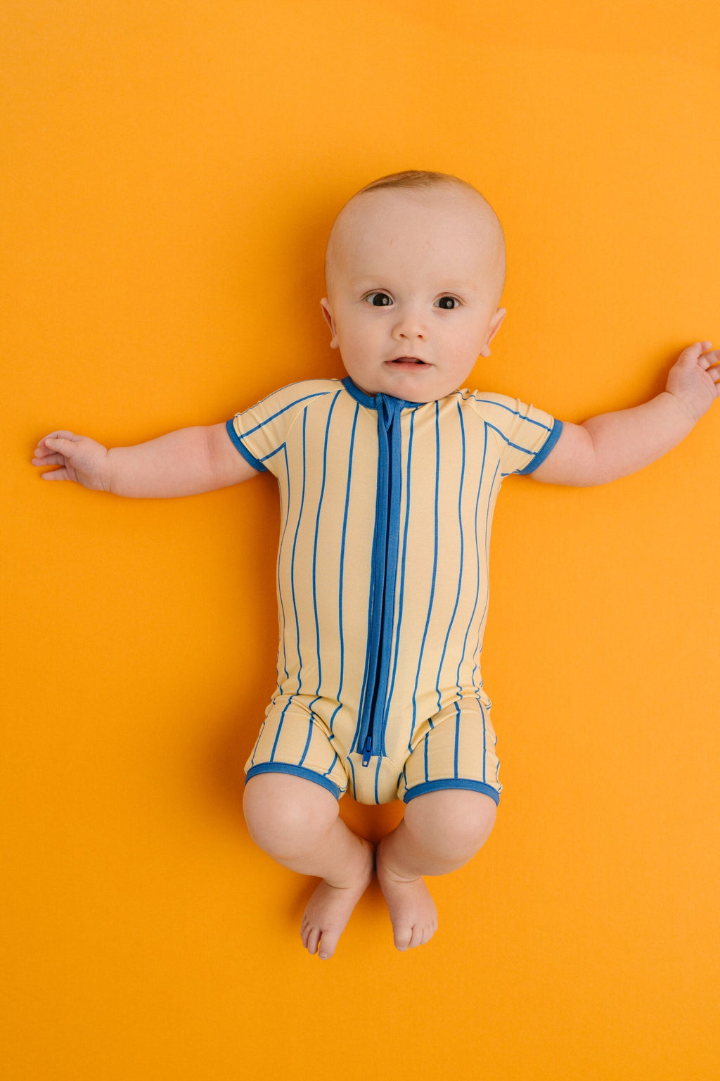 Vintage Stripe Bamboo Short Romper