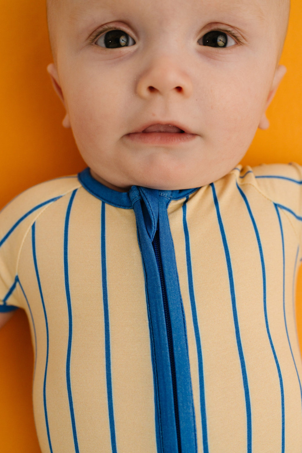 Vintage Stripe Bamboo Short Romper