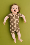 Neutral Smileys Bamboo Short Romper