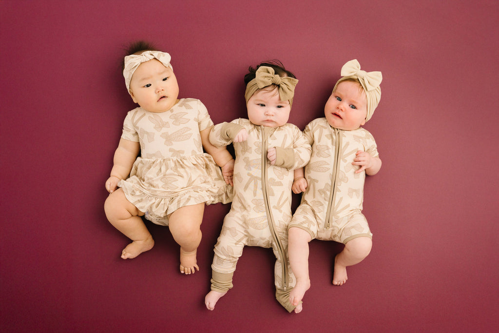 Neutral Bows Bamboo Short Romper