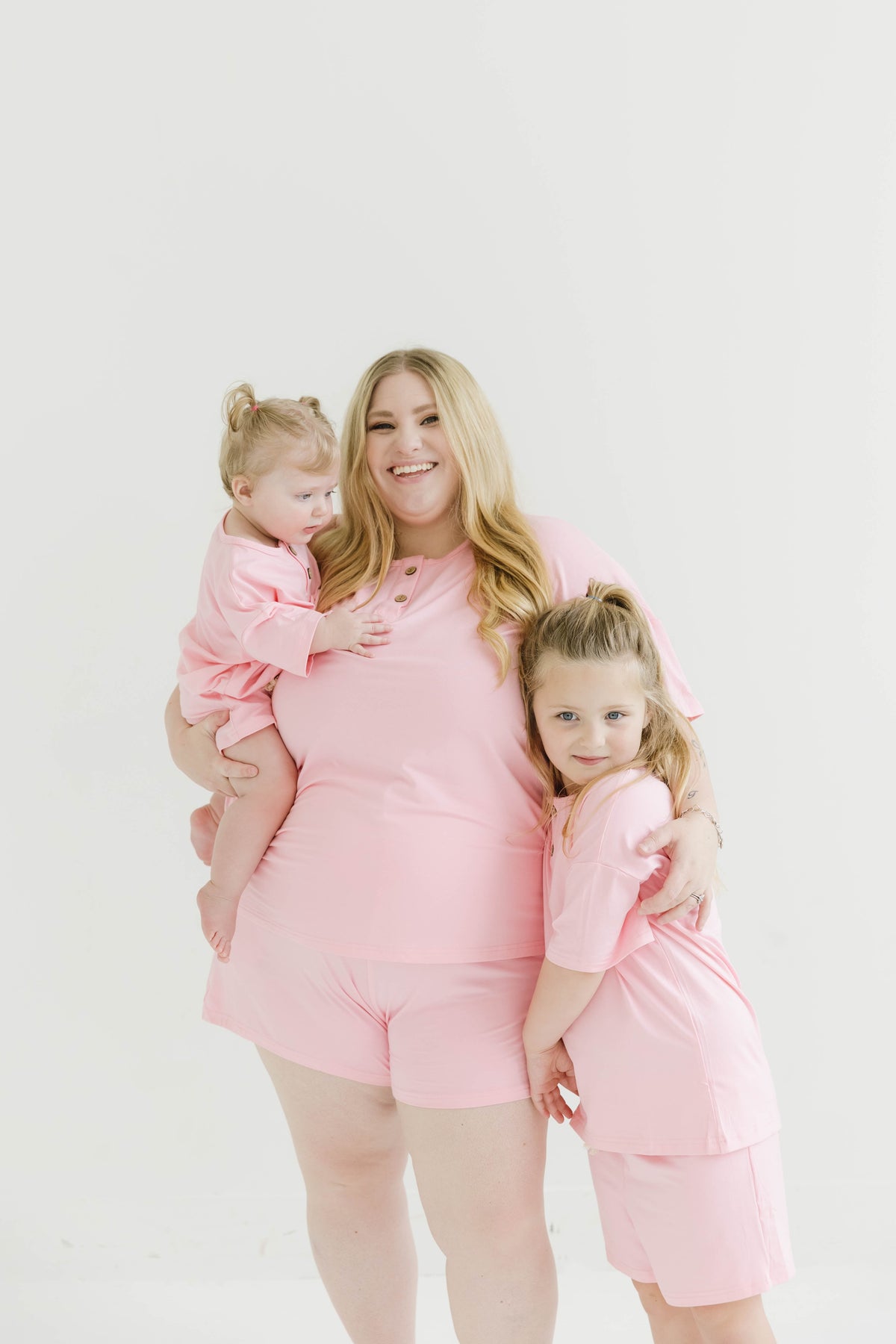 Women's Peony Bamboo Button Slouchy Set