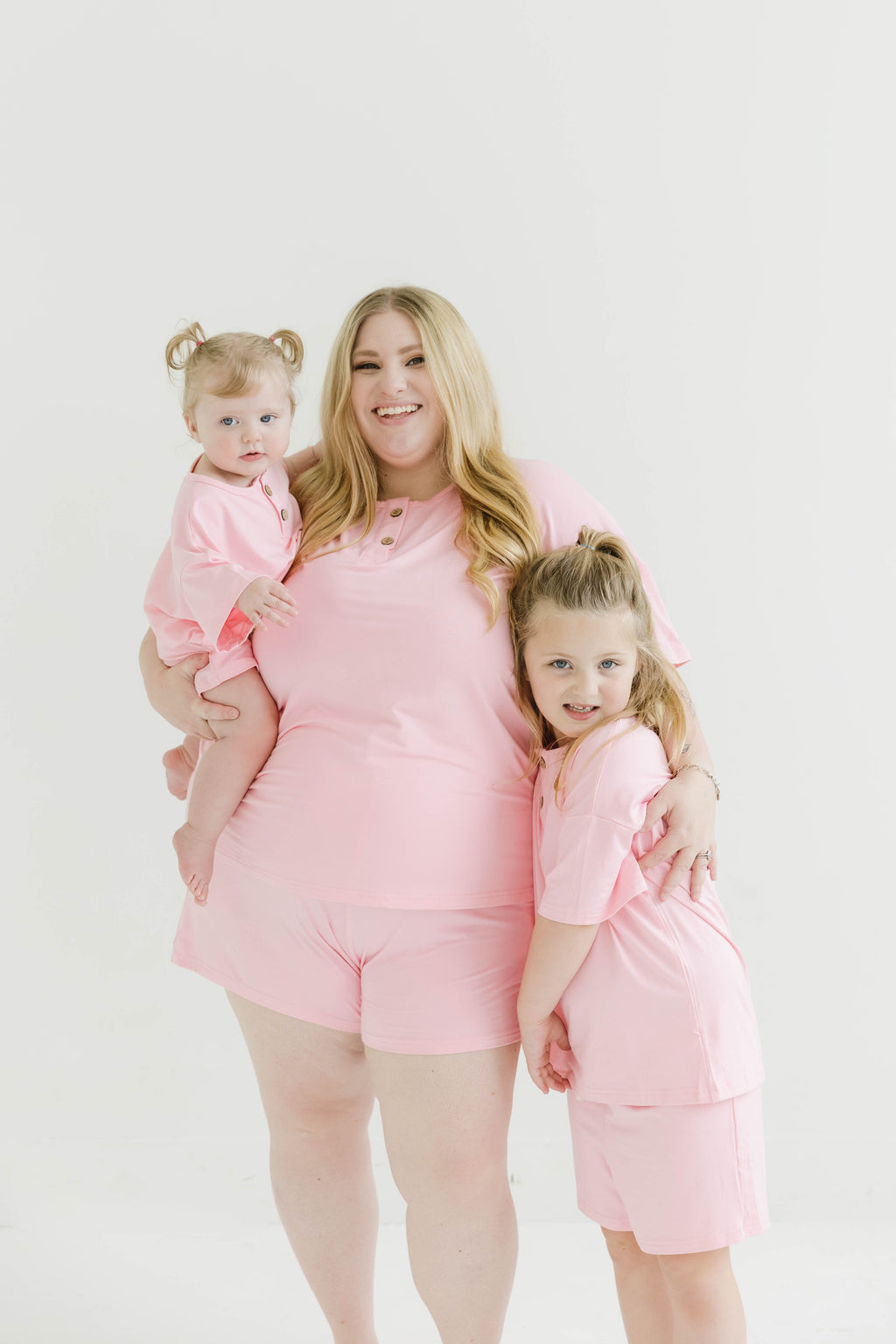 Women's Peony Bamboo Button Slouchy Set