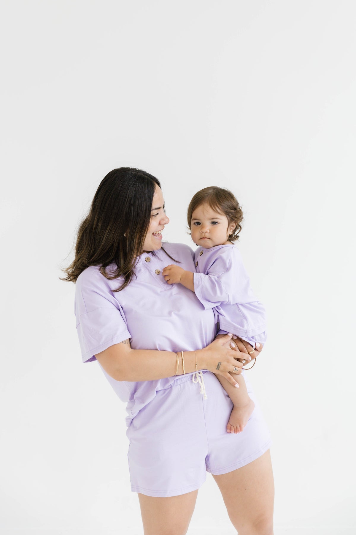 Women's Lilac Bamboo Slouchy Set
