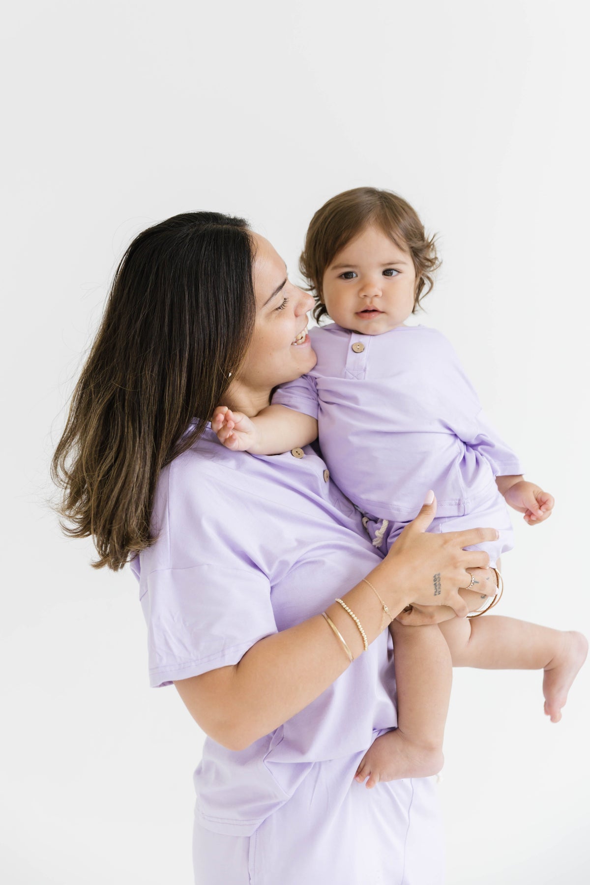 Women's Lilac Bamboo Slouchy Set