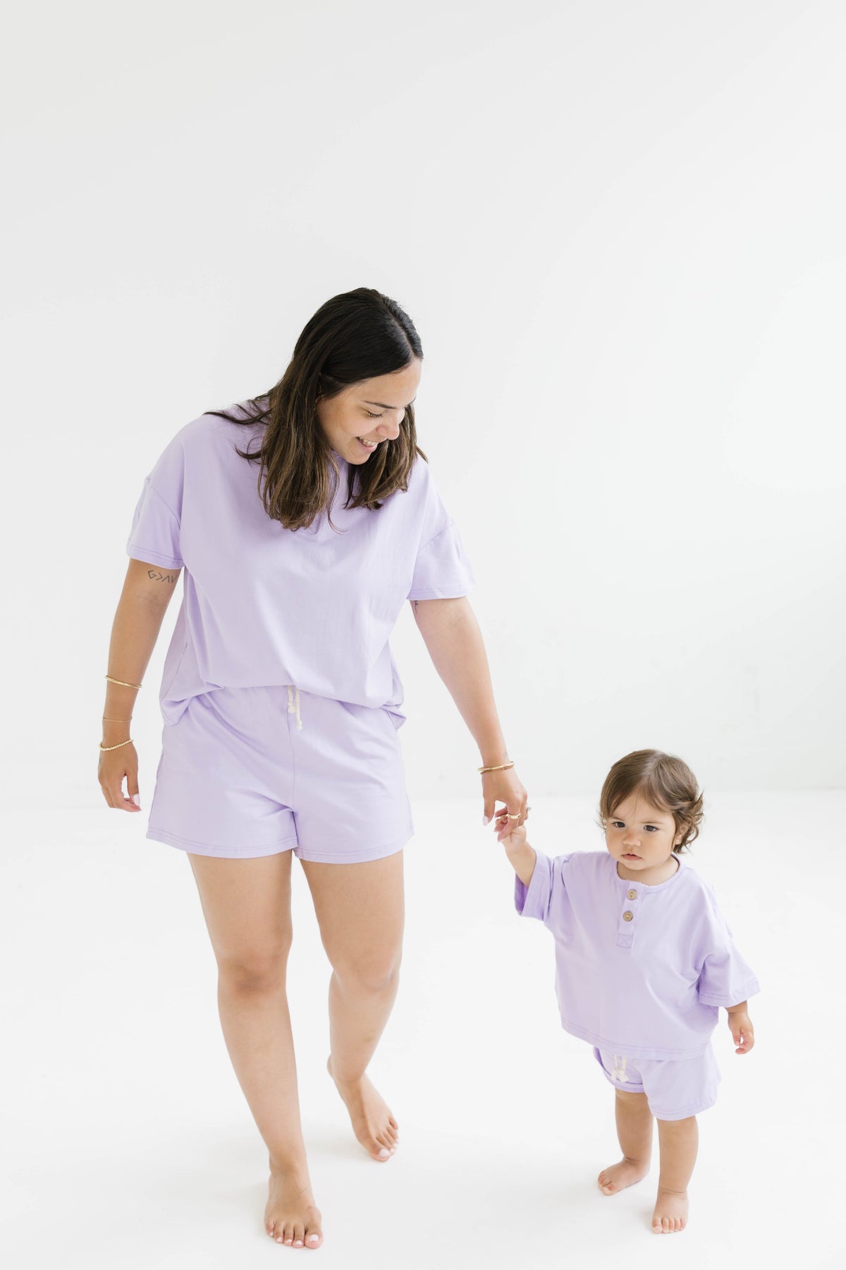 Women's Lilac Bamboo Slouchy Set