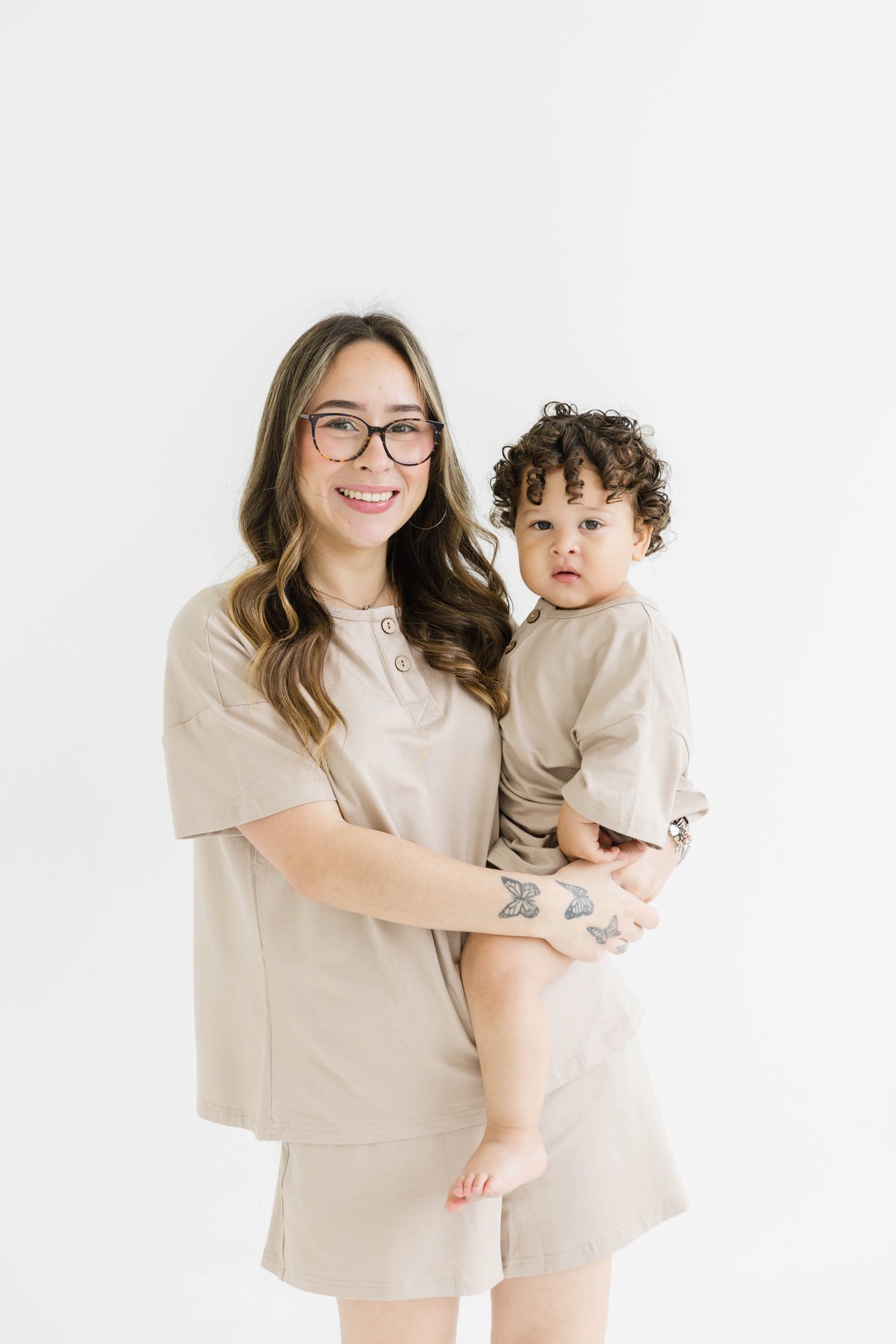 Women's Sandstone Bamboo Slouchy Set