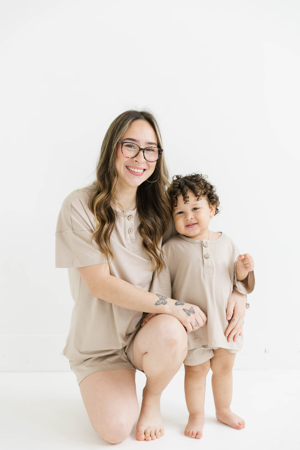 Women's Sandstone Bamboo Slouchy Set