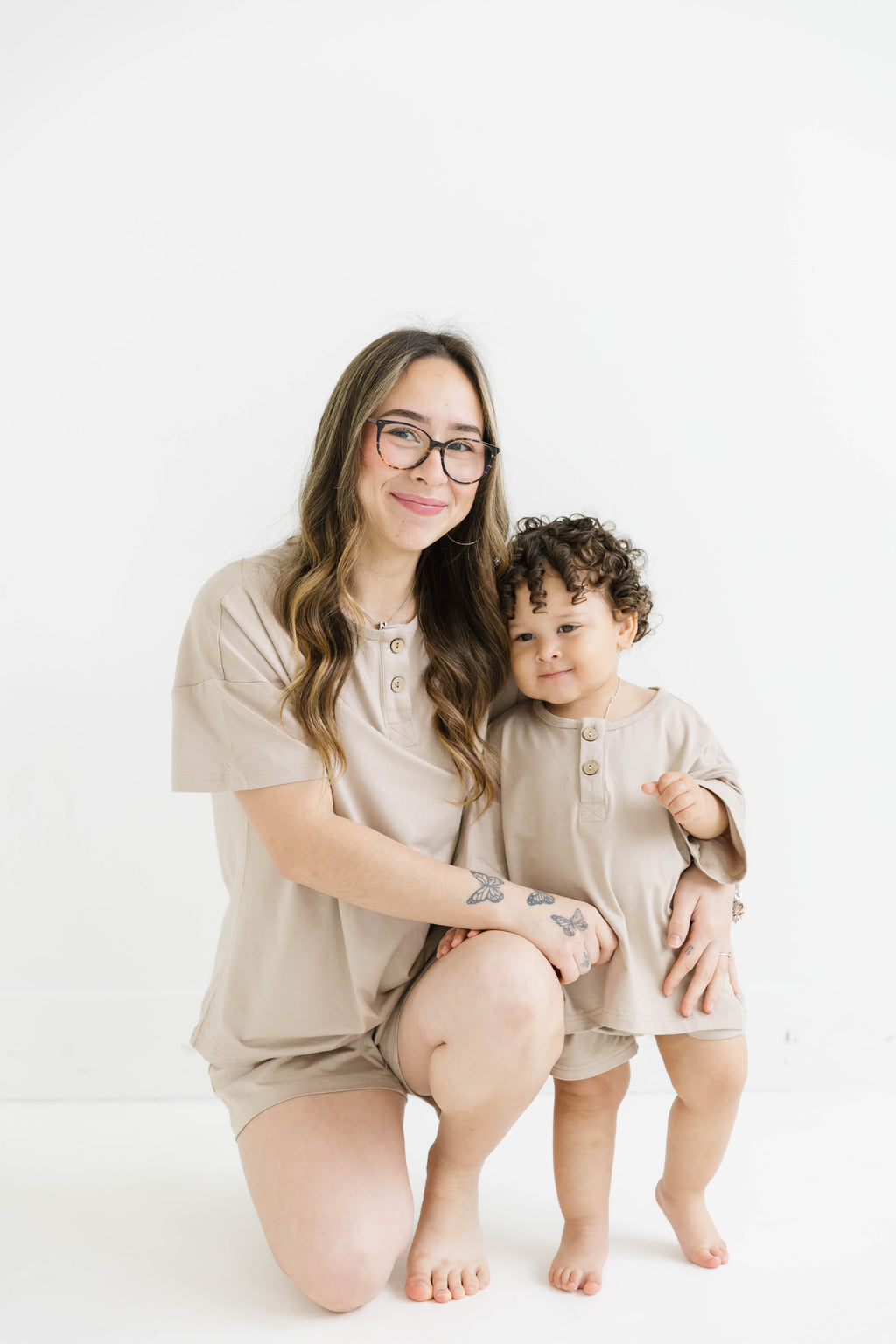 Women's Sandstone Bamboo Slouchy Set