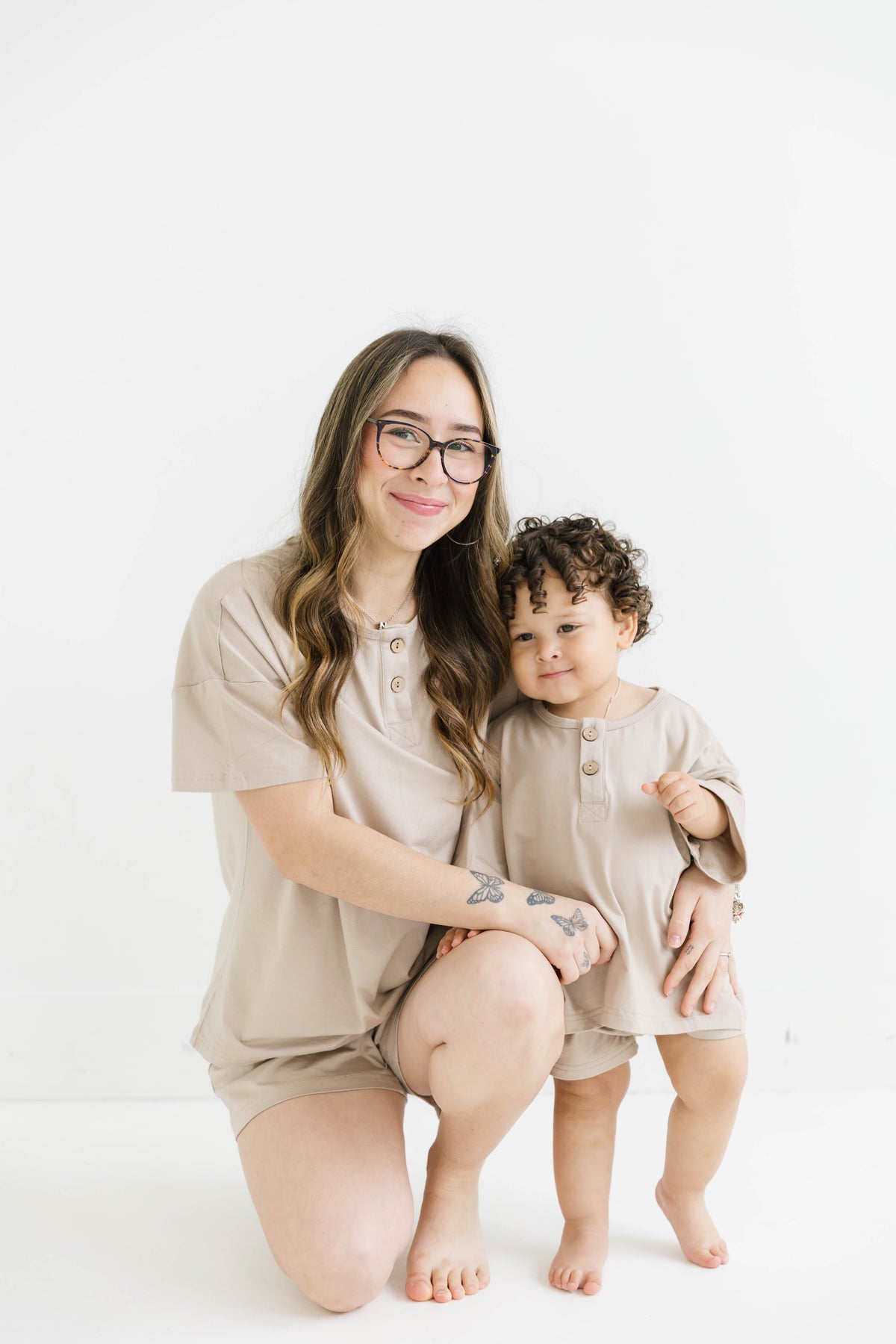 Women's Sandstone Bamboo Slouchy Set